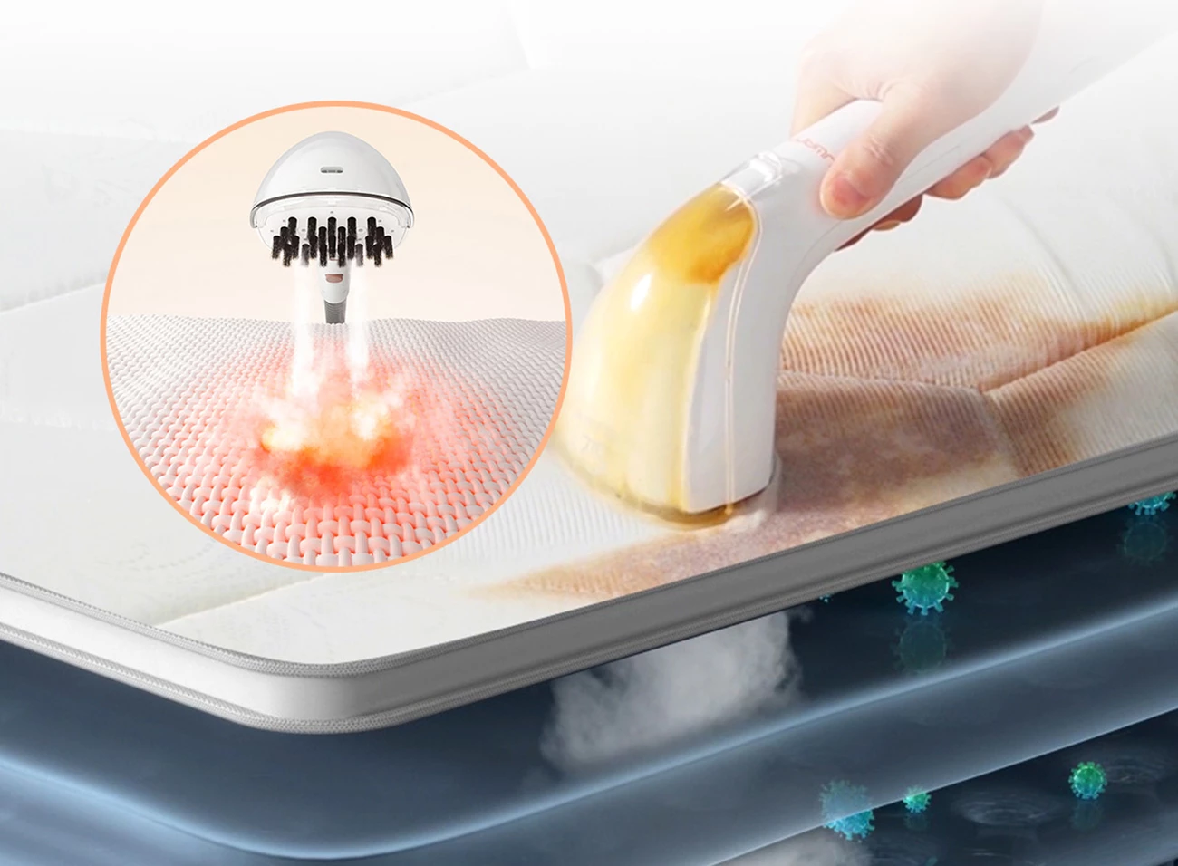 Parni in vodni sesalnik, 12000Pa, 1900W, bel, komplet dodatkov UWANT B200