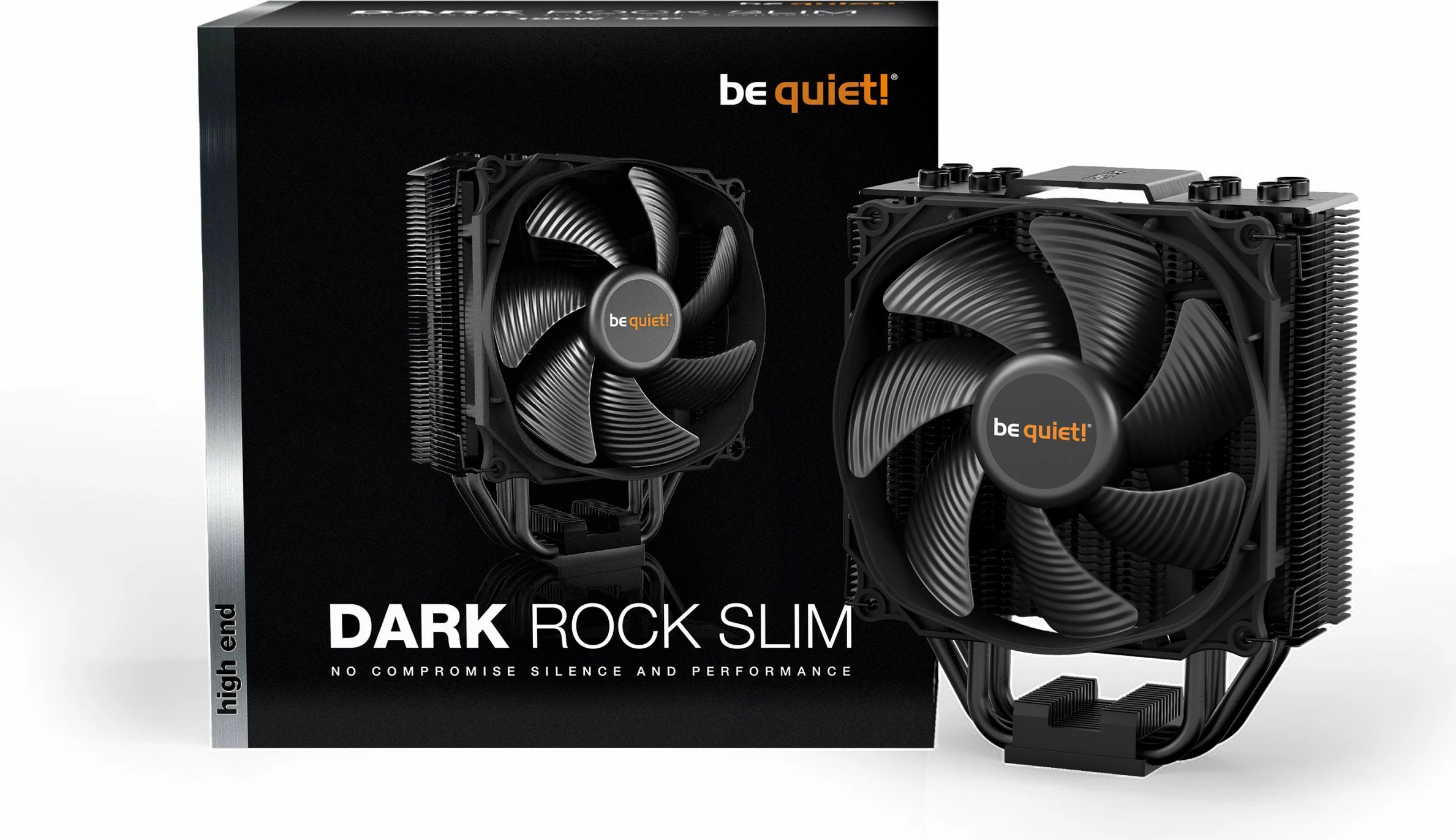 Visokozmogljiv CPU hladilnik be quiet! Dark Rock Slim, 12 cm, 1500 RPM, 11 dB, 23,6 dB, črn