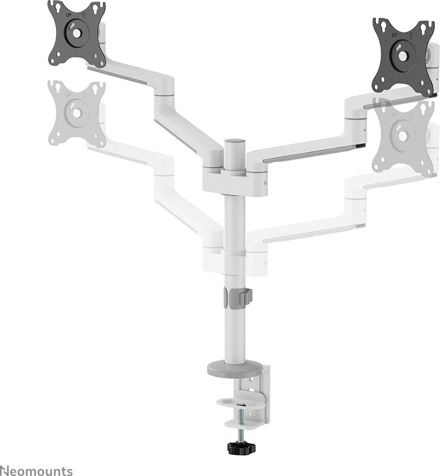 Namizni nosilec za zaslon 17-27", Newstar DS60-425WH2, bel