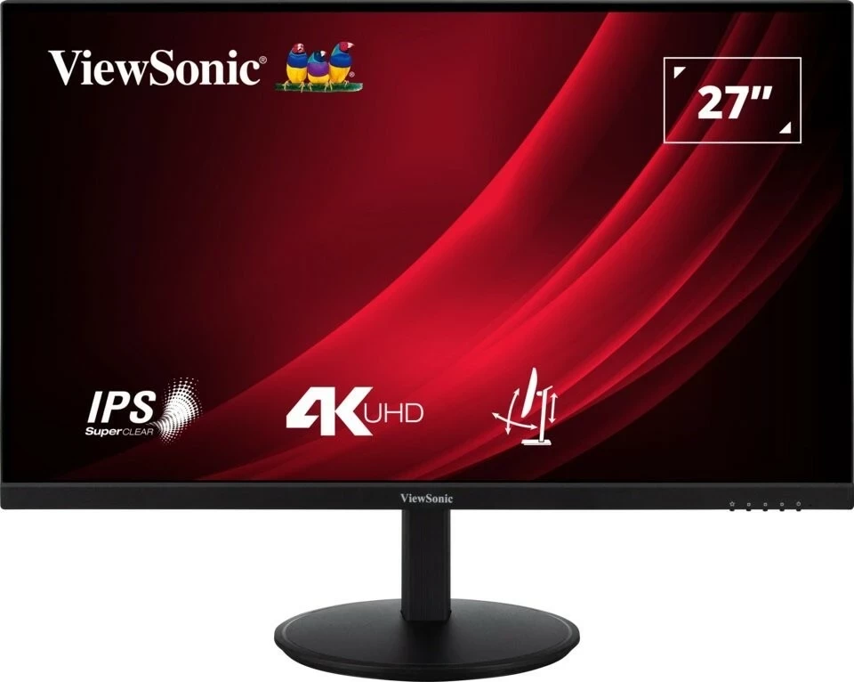 27-palčni IPS 4K UHD monitor Viewsonic VG2708-4K, 4 ms, 60 Hz, USB-C, HDR400, črn