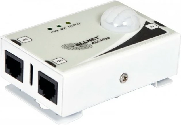 Senzor gibanja ALLNET ALL4452, PIR, z napajalnim kablom, 8 m, bel, 92°, kovina