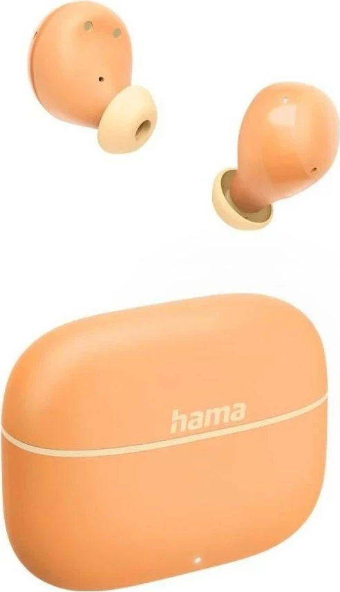Brezžične in-ear slušalke Freedom buddy II Hama, Bluetooth 5.3, True Wireless, oranžne