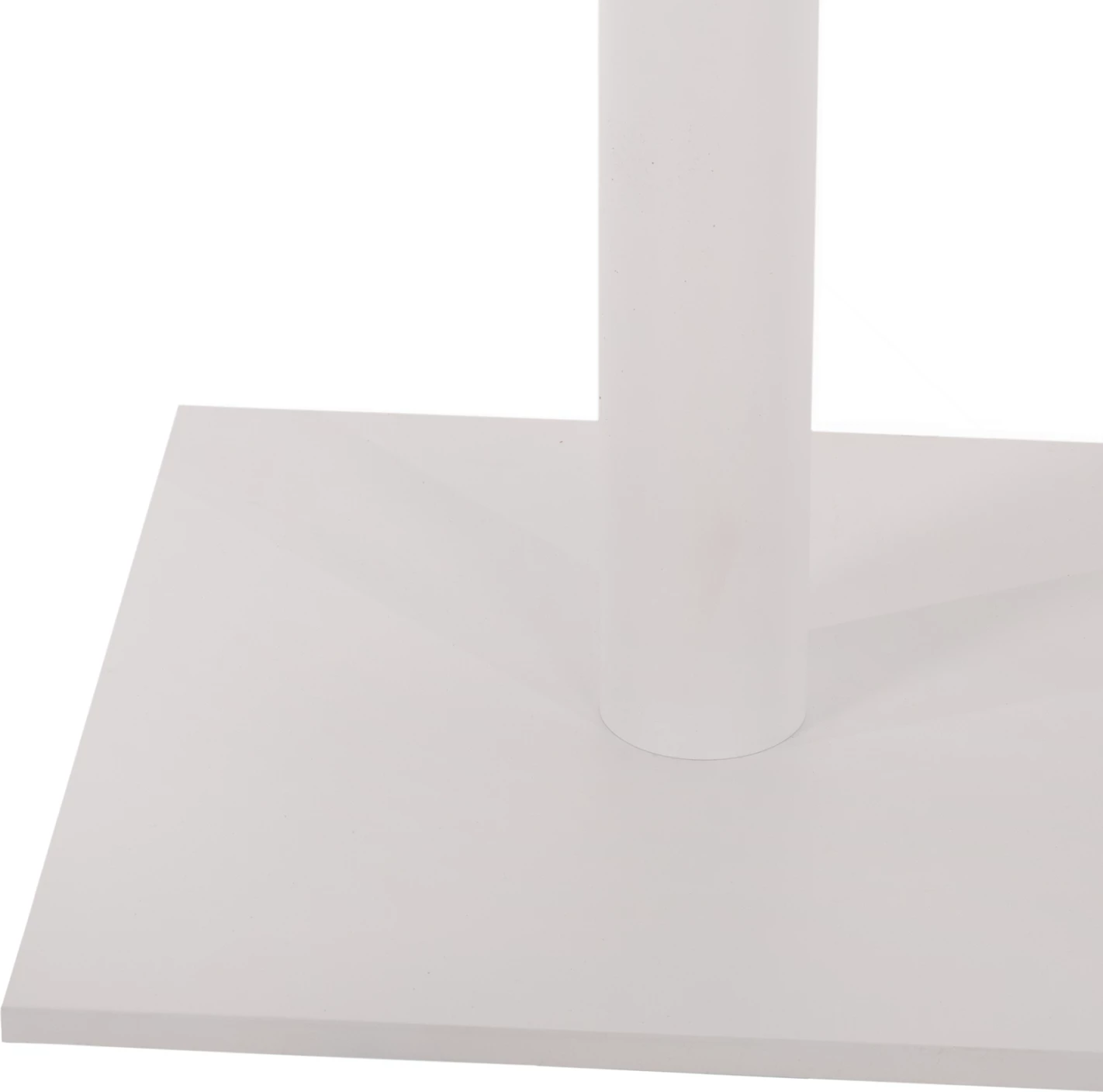 Osnova za barsko mizo FH474.02 srednje višine - mat bela kovina - nastavljivost višine - križ 46Χ46cm 45Χ45Χ94Hcm