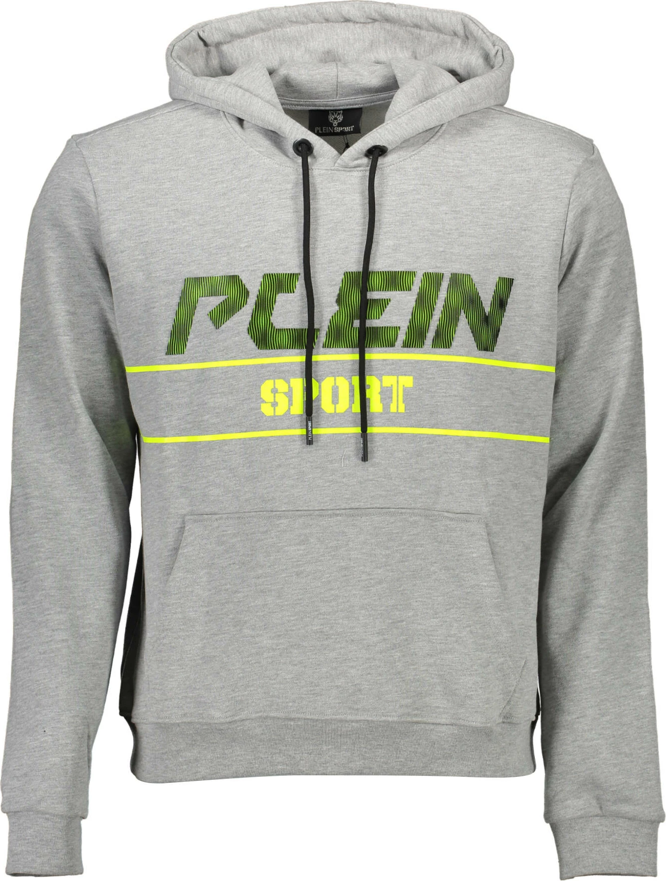 Pulover s kapuco za moške PLEIN SPORT, siv