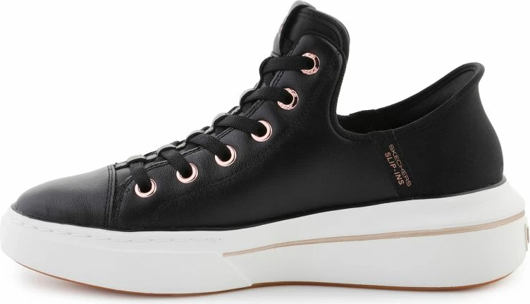 Čevlji Skechers za ženske, črni