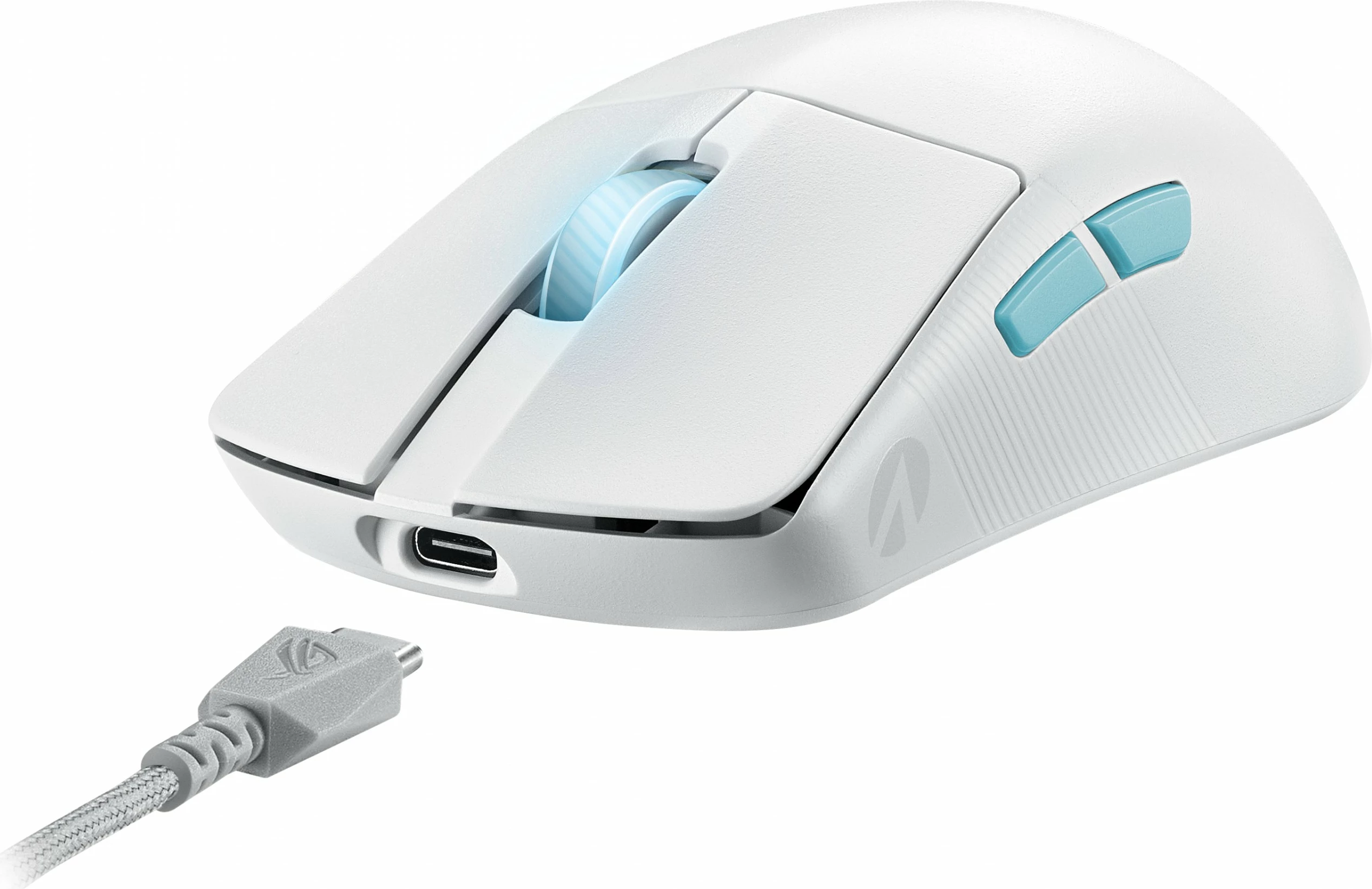 Računalniška miška ROG Harpe Ace Aim Lab Edition ASUS, 36000 DPI, brezžična, bela