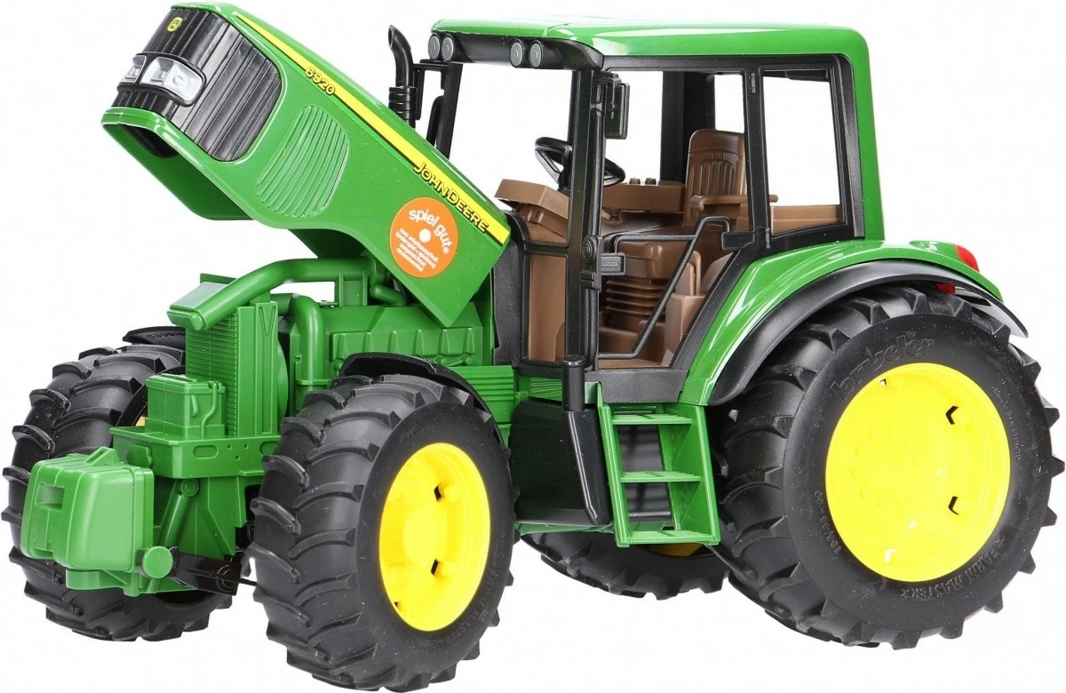 Igralni traktor z vlečno prikolico, John Deere 6920, 1:16, zelen/rdeč/rumen