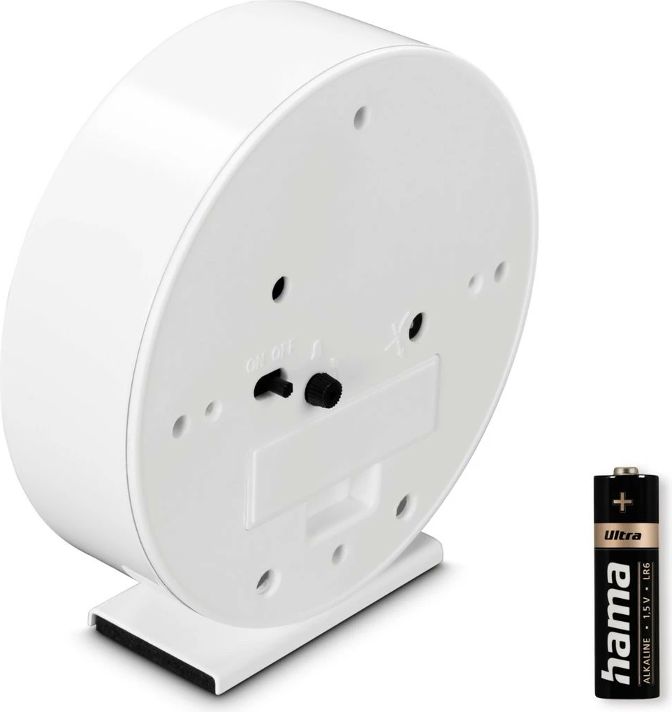 Alarmna ura Hama Skye, 11,3 cm, analogna, bela