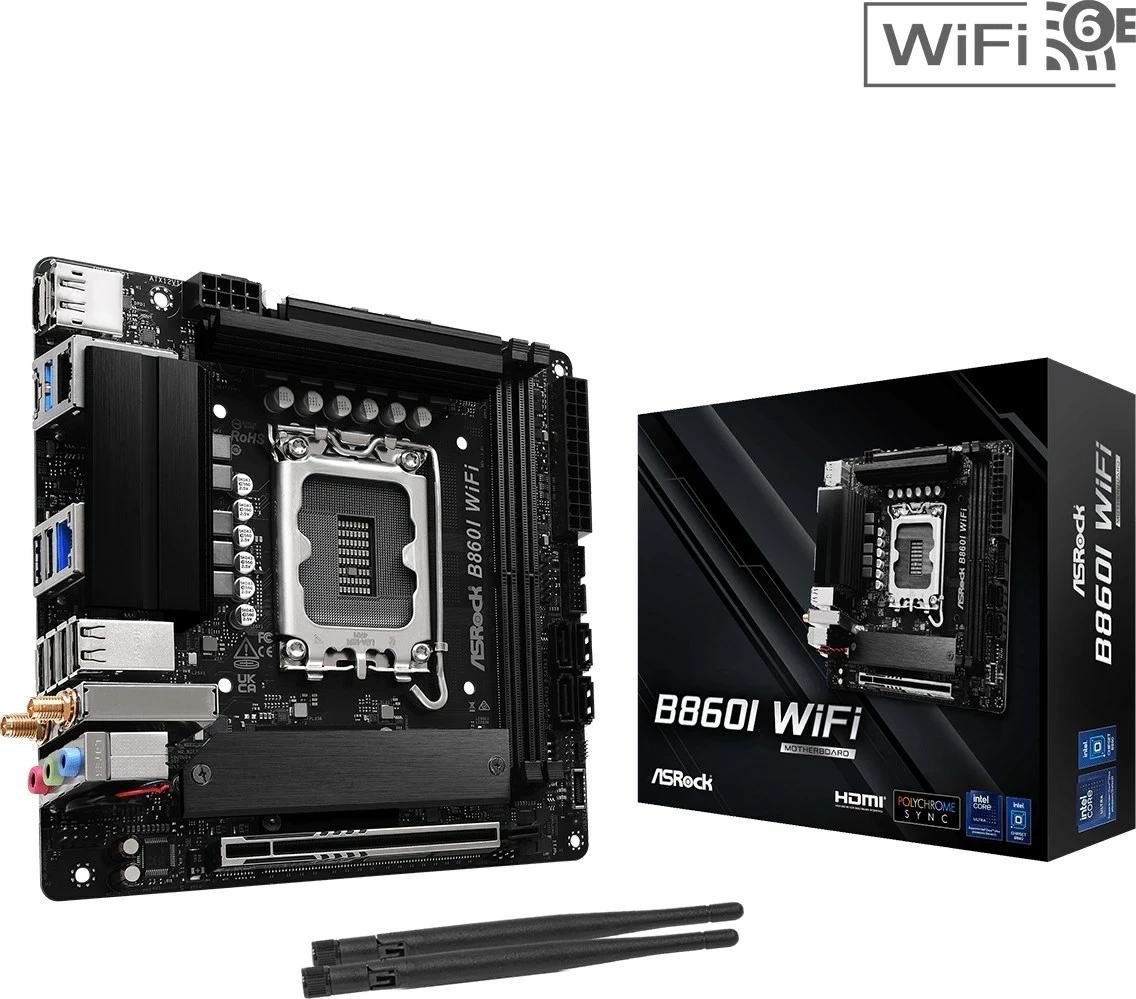 Matična plošča Asrock B860I WiFi, Intel B860, mini ITX