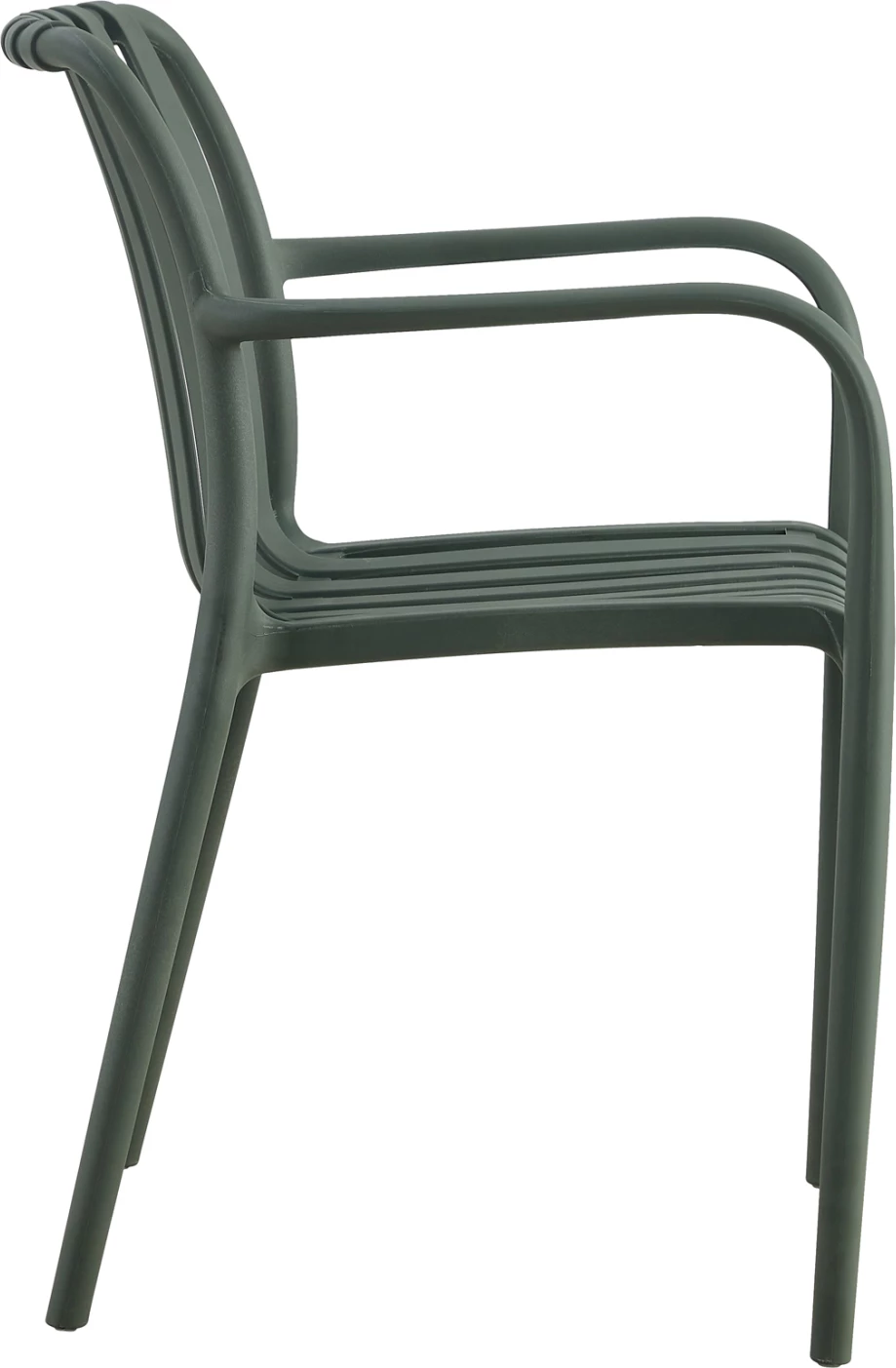 Naslanjač iz polipropilena TIPPY FH5940.07 temno olivna 55x55x81Hcm