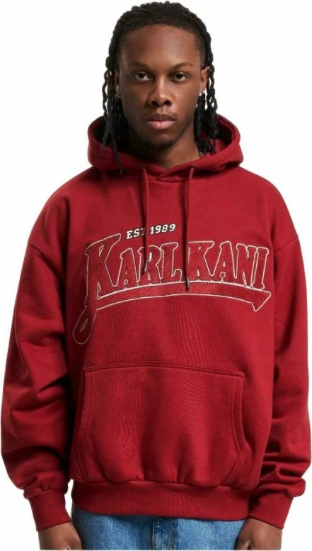 Duks TREKKING OS HOODIE, Karl Kani, rdeč