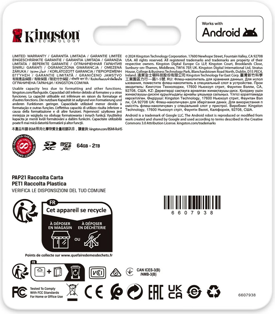 Kartica za pomnilnik Kingston Canvas Go! Plus 128GB SDXC, 200MB/s, črna
