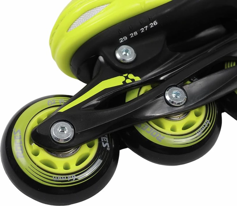 Otroški rolerji Roces, črni in zeleni