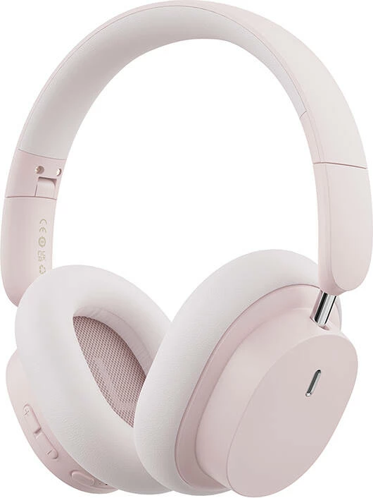 Brezžične slušalke Baseus Bowie D05, Bluetooth 5.2, 70 h baterija, 40 mm, rožnato zlata