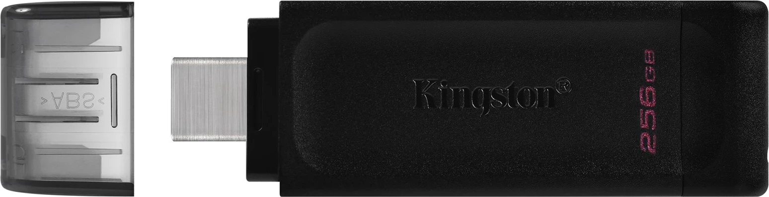 USB pomnilnik 256GB, USB-C 3.2 Gen 1, črn Kingston DataTraveler