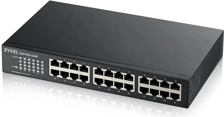 Stikalo Zyxel GS1100-24E, črn