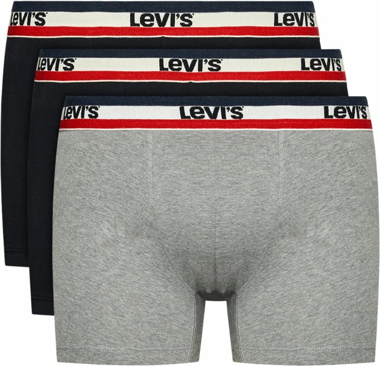 Spodnje perilo za moške Levi's, črno in sivo