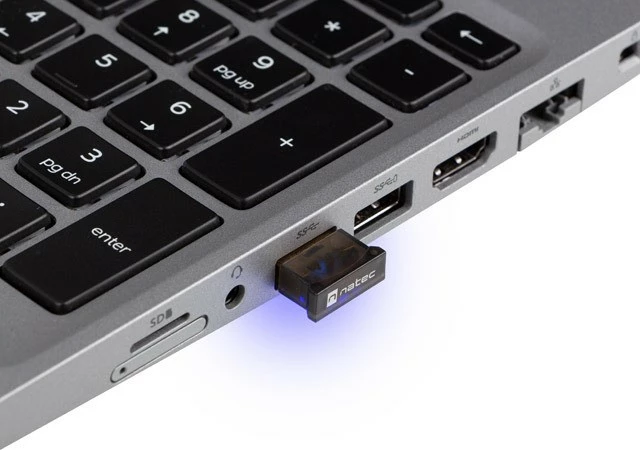 Nano USB Bluetooth sprejemnik Natec Fly V5.0 Class II, NBD-2003, črn