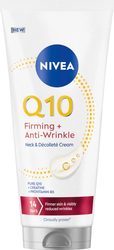 Krema za vrat in dekolte, Nivea Q10 Firming + Anti-Wrinkle, 200 ml, za ženske