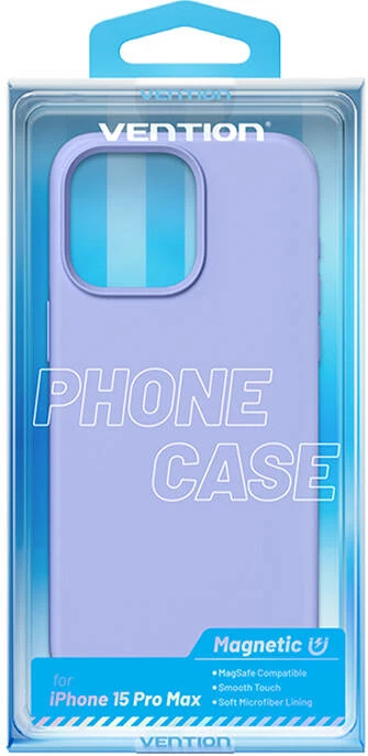 Ovitek za iPhone 15 Pro Max Vention KUFV0-40, silikon, MagSafe, vijoličen