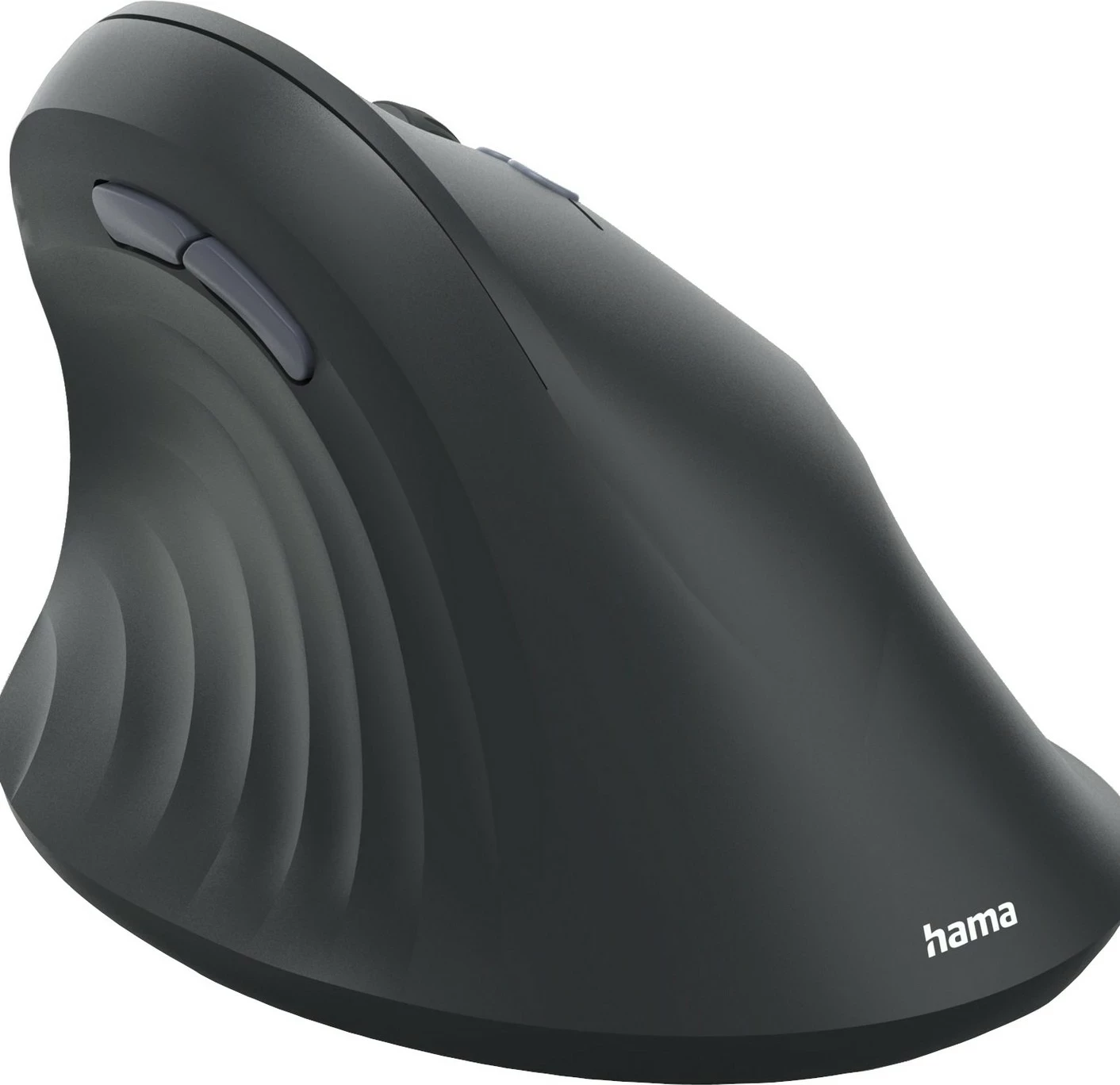 Vertikalna brezžična miška Hama EWM-500, 1600 DPI, črna