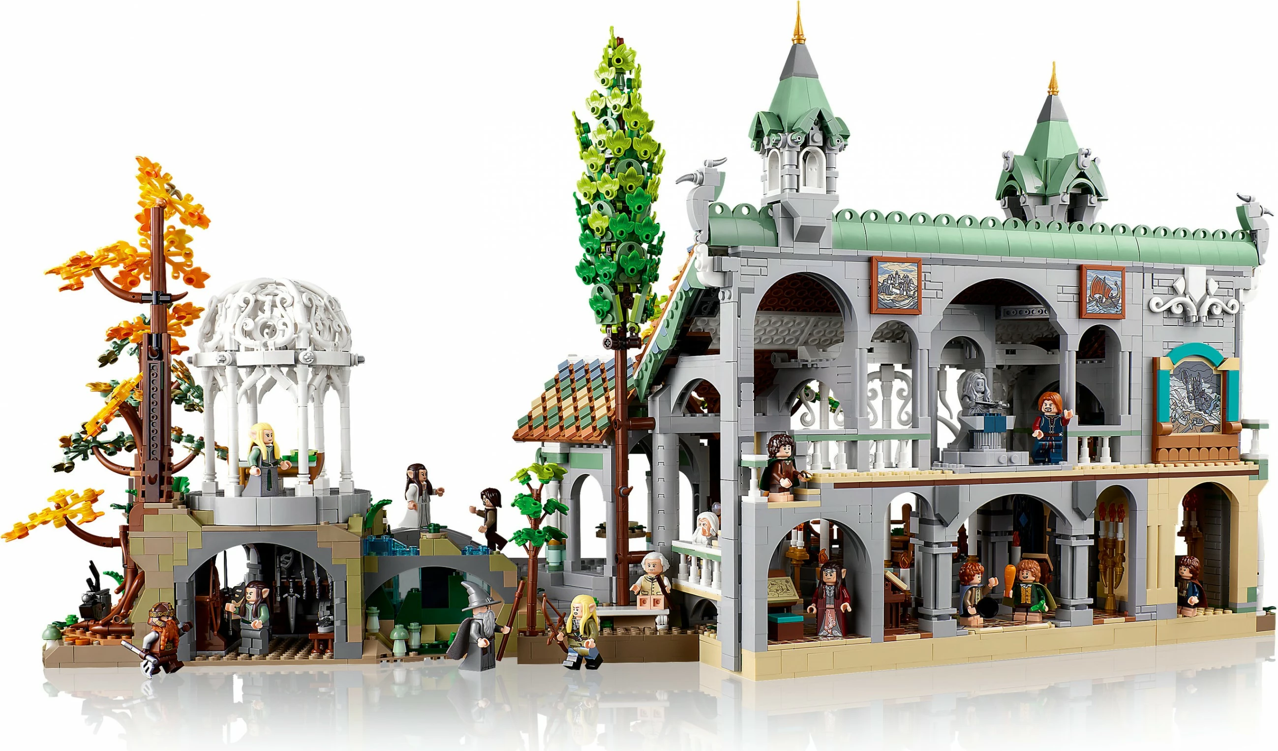 Set za sestavljanje Rivendell, The Lord of the Rings, 6.167 kosov, večbarven
