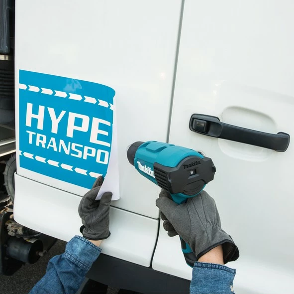 Vročozračni pištola, Makita HG6031VK, 1800 W, 9 stopenj temperature, 2 hitrosti zraka, črno/modra