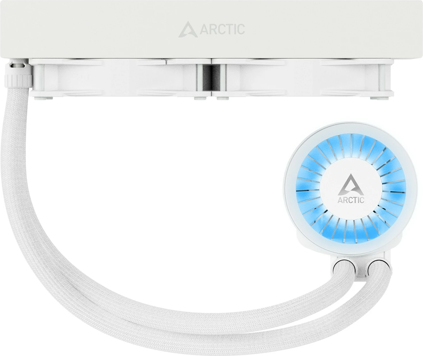 Vodna hladilna enota za CPU ARCTIC Liquid Freezer III 240 A-RGB, 12 cm, 48,82 CFM, bela