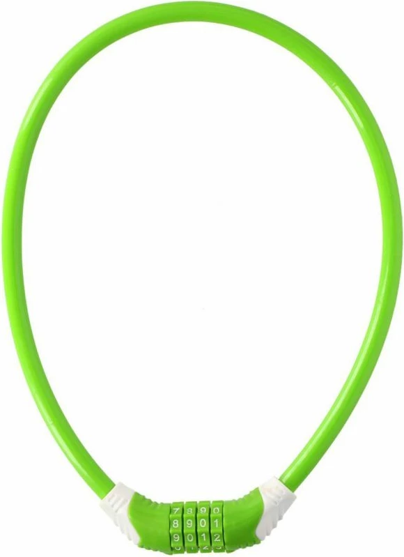 Spiralna ključavnica za kolo Dunlop, zelena