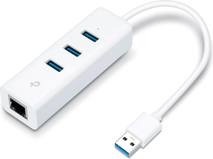 Gigabit Ethernet in 3x USB 3.0 adapter TP-Link UE330, USB 3.0 na Ethernet, bel