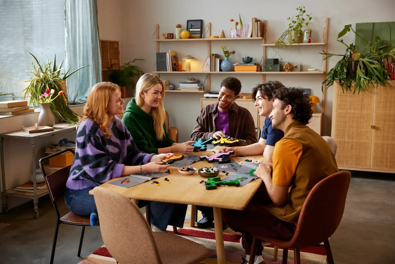 Umetniški set Dancing Figures, LEGO ART Keith Haring 31216, za odrasle, večbarven