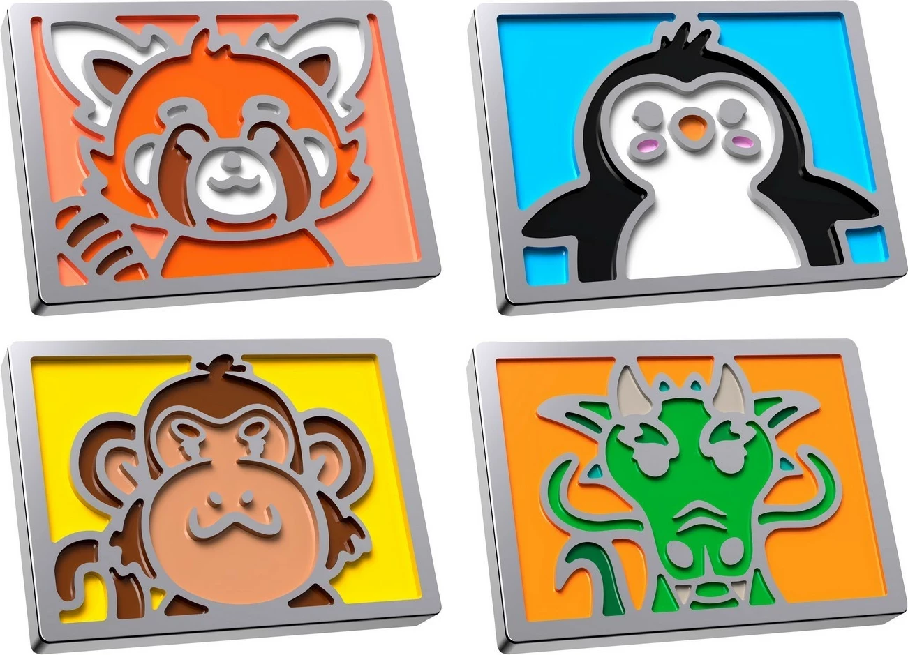 Magnetni set za tipkovnico, kovinski, 4 kosi, mešane barve, HyperX Cute Series