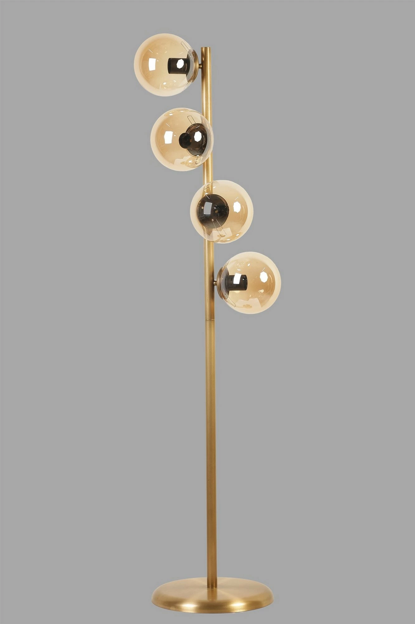 Stoje za talno svetilo Simay, Opviq, 4 luči, zlata, stekleni bal