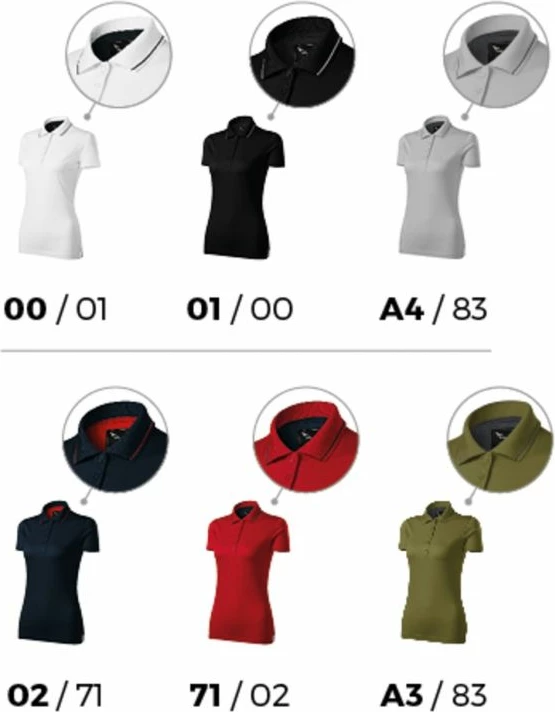 Polo majica za ženske Malfini, temno modra