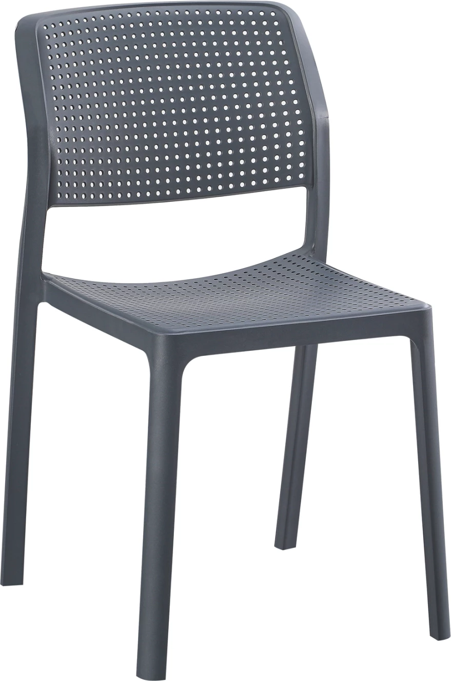 Stol za zunanjo uporabo COMFEE FH6101.03 iz polipropilena v sivi barvi 41x57x82H cm