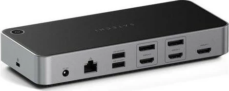 Postaja za priklop Triple 4K Display Satechi, Mac/Windows, siva