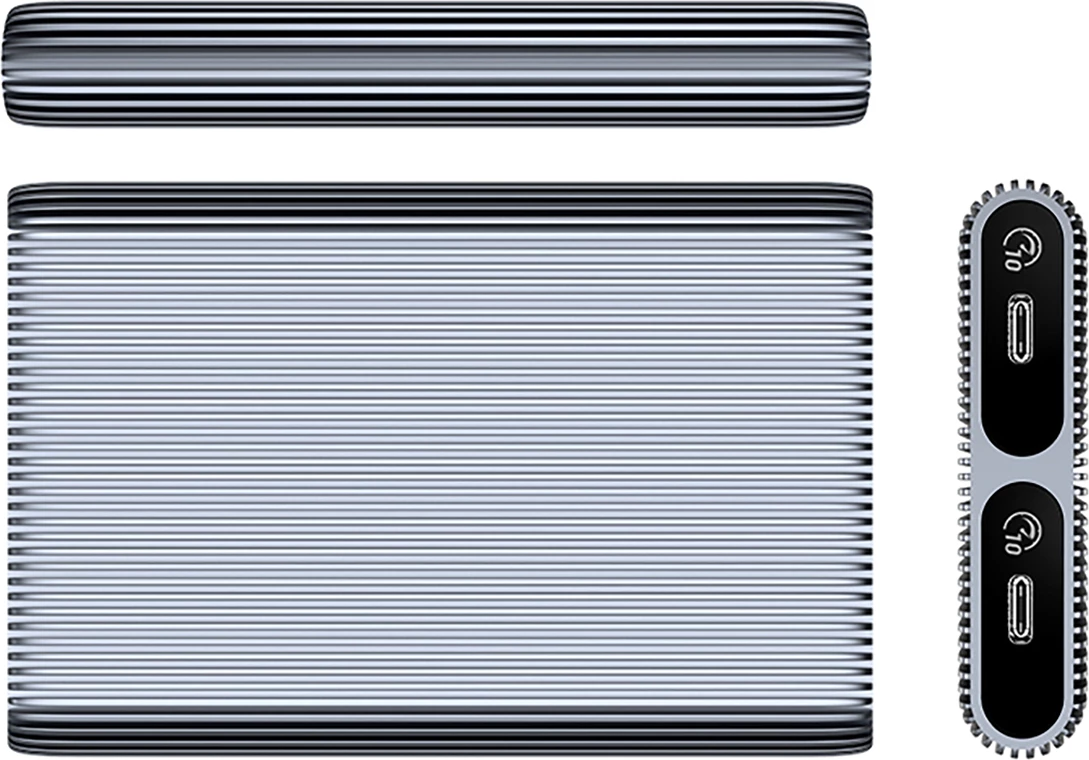 Ohišje za 2 M.2 NVMe diska Orico AM2C3-2N, USB-C 3.2, 10 Gb/s, siva