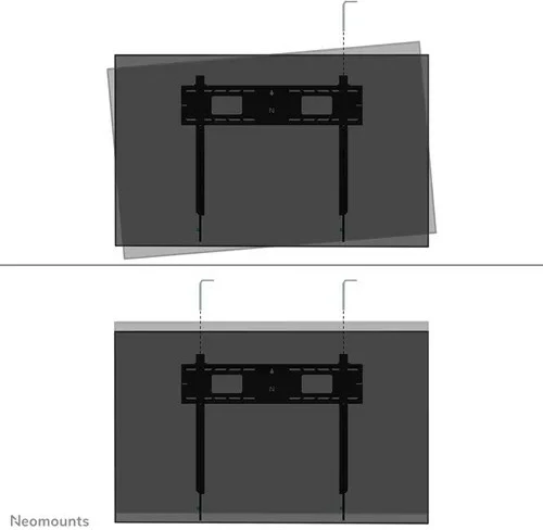 Stenski nosilec za TV Neomounts LEVEL-750 WL30-750BL18, do 98", 125 kg, črn