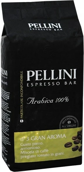 Kava v zrnih, PELLINI Espresso Bar Gran Aroma, 100% Arabica, 1 kg