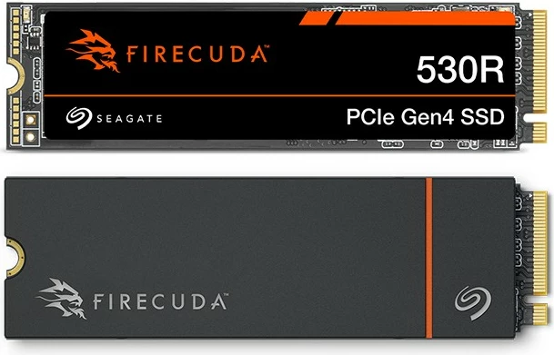 Visokozmogljiv SSD 2TB Seagate FireCuda 530R, PCIe Gen4x4 NVMe M.2, s hladilnikom