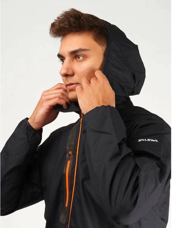 Izolacijska jakna Salewa Vioz Powertex/Polartec za moške, črna