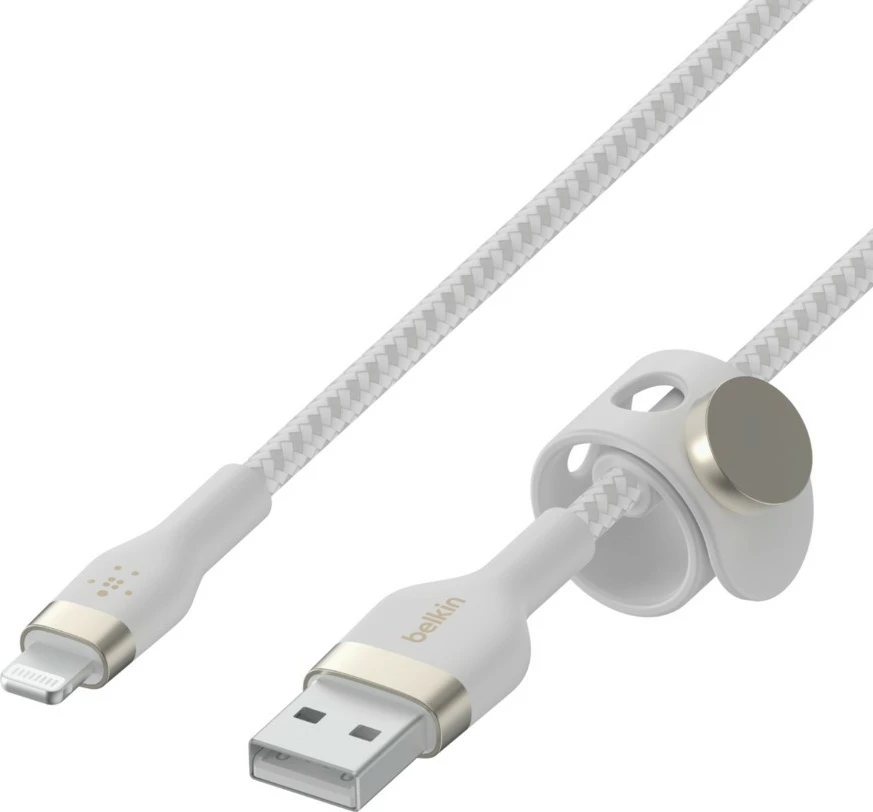 Kabel 2 m USB A na USB C/Lightning Belkin CAA010BT2MWH, bel