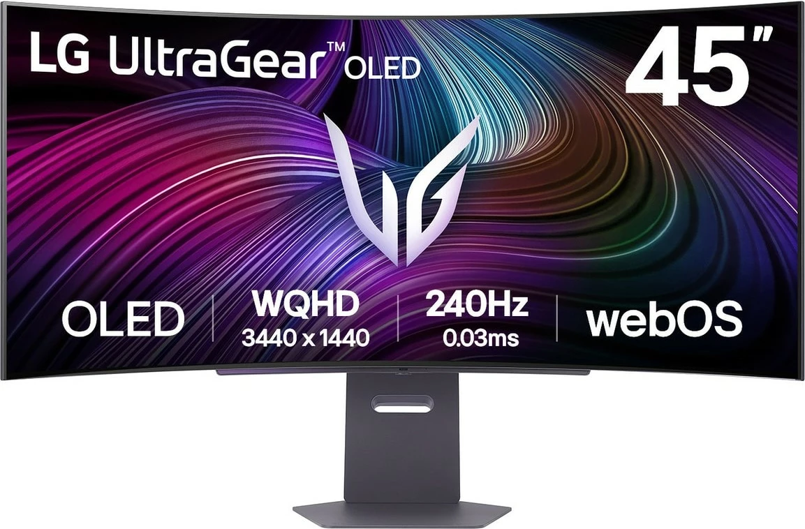 Monitor UltraGear 45", OLED, WQHD, 240 Hz, webOS, LG 45GX90SA-B