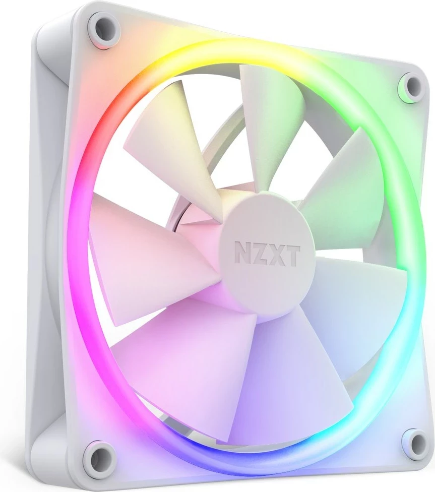 Ventilator za ohišje 12 cm NZXT F120 RGB, bel, 1 kos