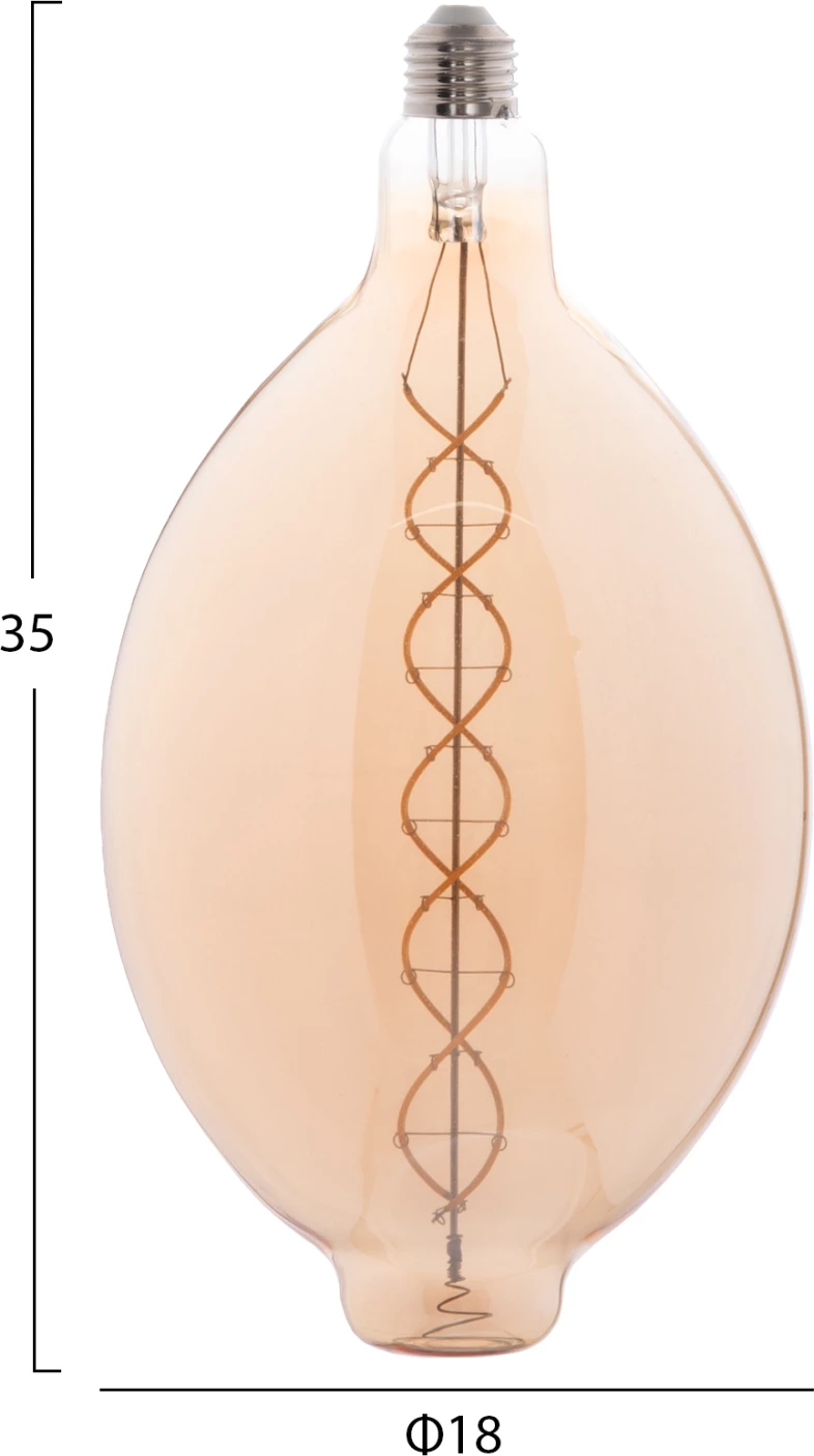 LED žarnica FH4051.02 z nitko 8W E27 3000K barva čaja zatemnljiva