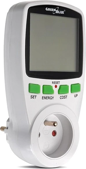 Merilnik porabe energije Greenblue GB202, 0 - 9999 W, bel