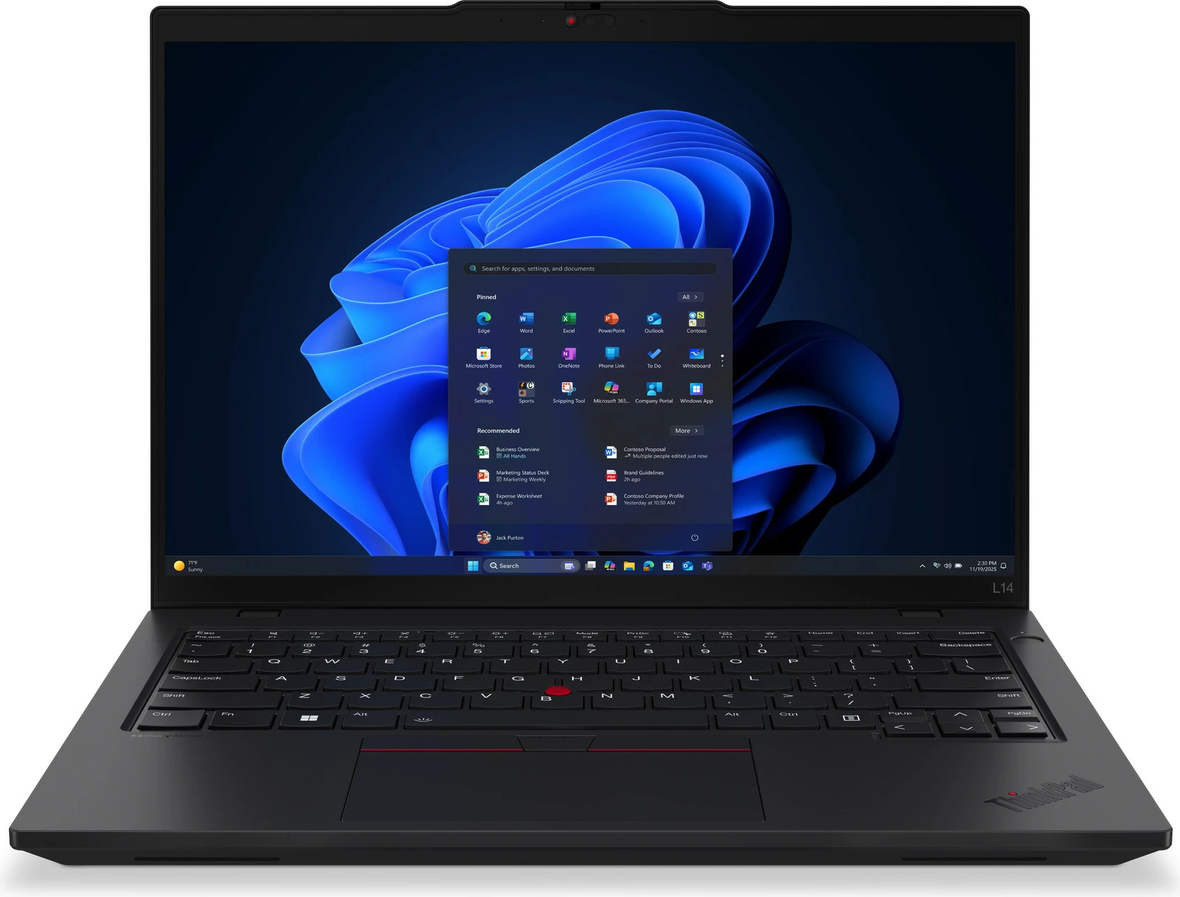Prenosnik Lenovo ThinkPad L14 G6, 32 GB RAM, AI 7P 350, črn
