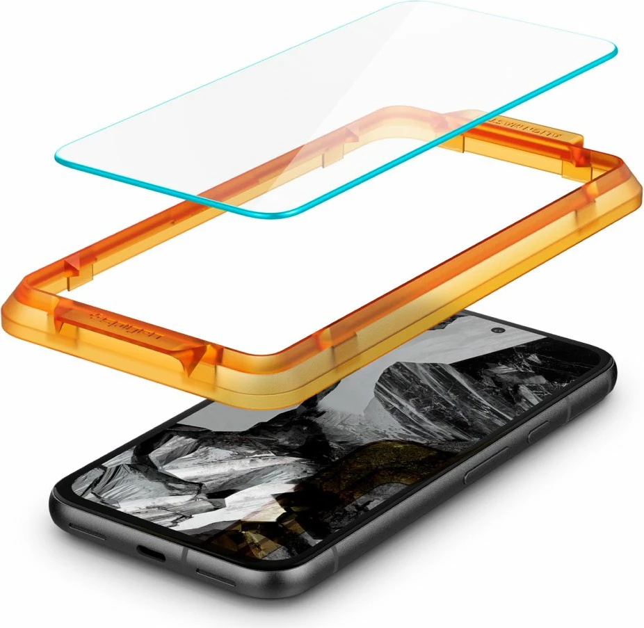 Kaljeno zaščitno steklo za zaslon, Spigen Glas.tR AlignMaster za Google Pixel 8A, 2 kosa