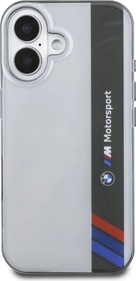 Ovitek za telefon BMW M Motorsport za iPhone 16 Plus, siv