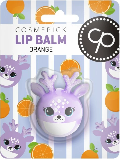 Balzam za ustnice Orange Reindeer Cosmepick, 6 g, pomaranča, za ženske